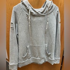 LaurieBelles and Chelsea Deboer distressed hoodie